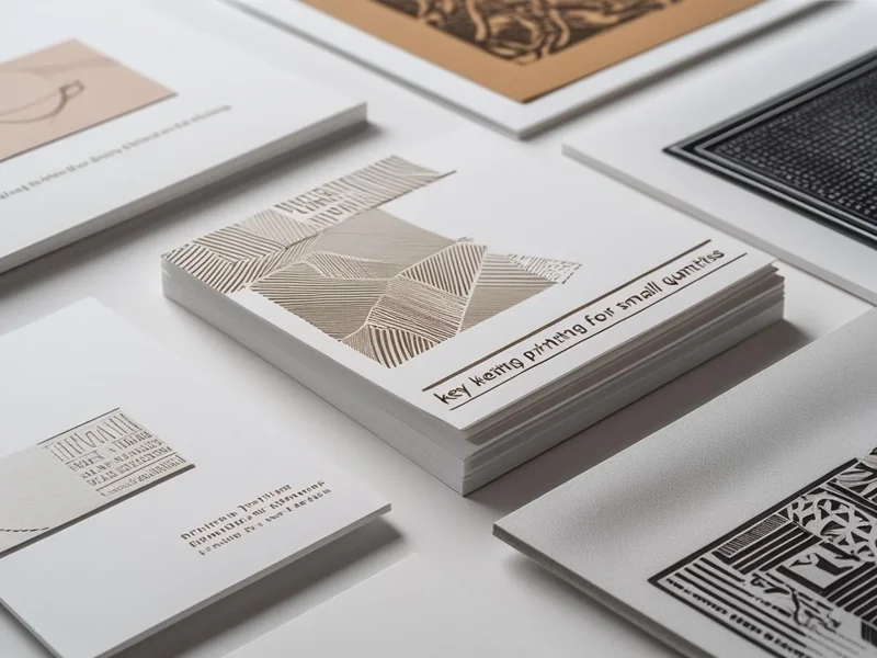 Key Printing Options for Small Quantities