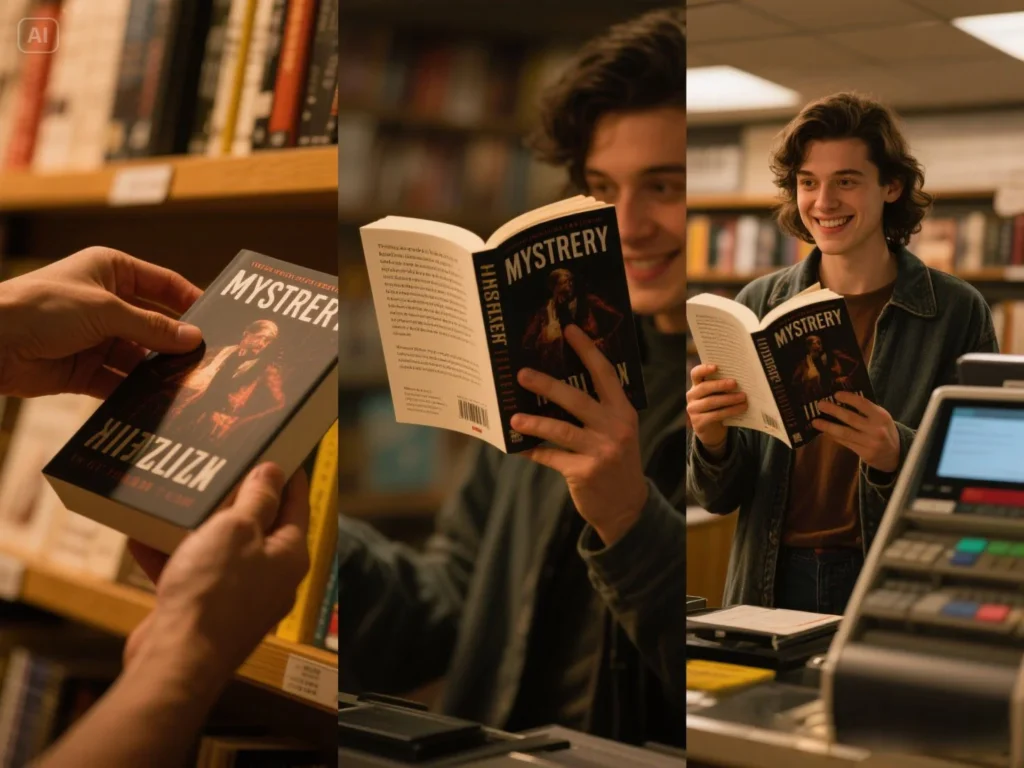 Professional vs amateur book cover design for a book printing service showing impact on buyer choice