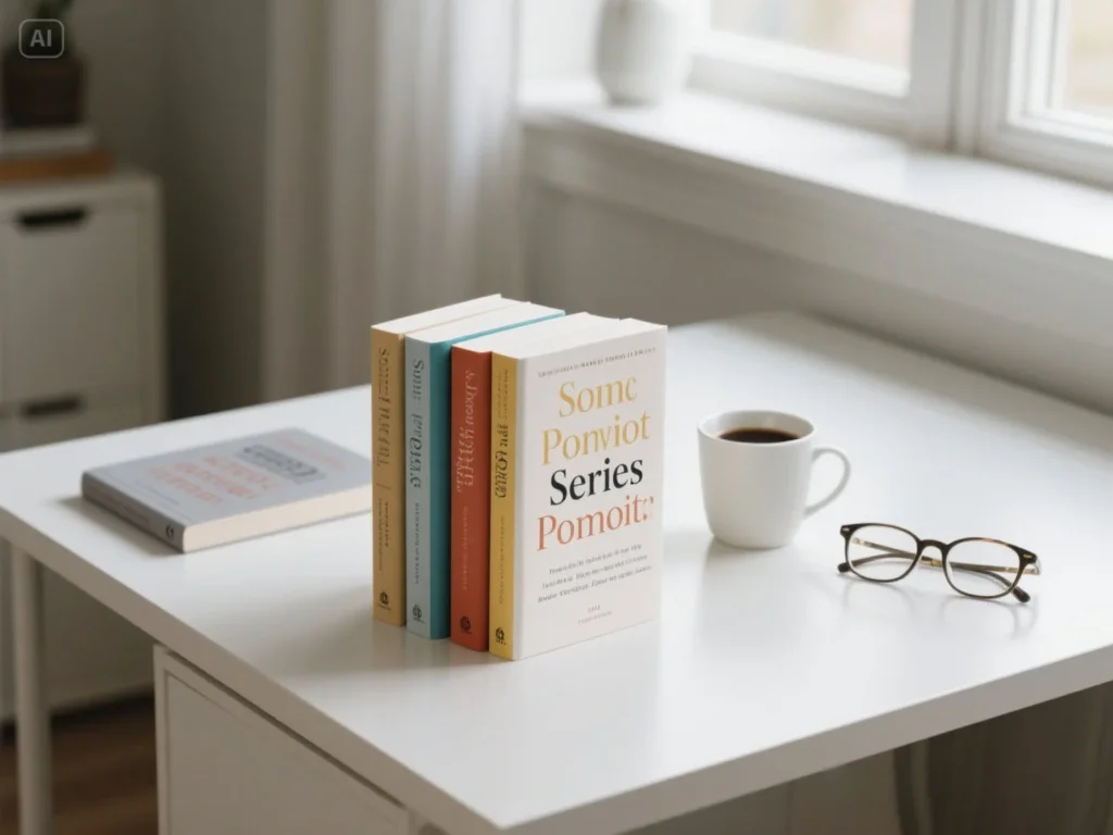 A book with a standout cover design on a bookstore shelf, showing the importance of visibility for your book printing service