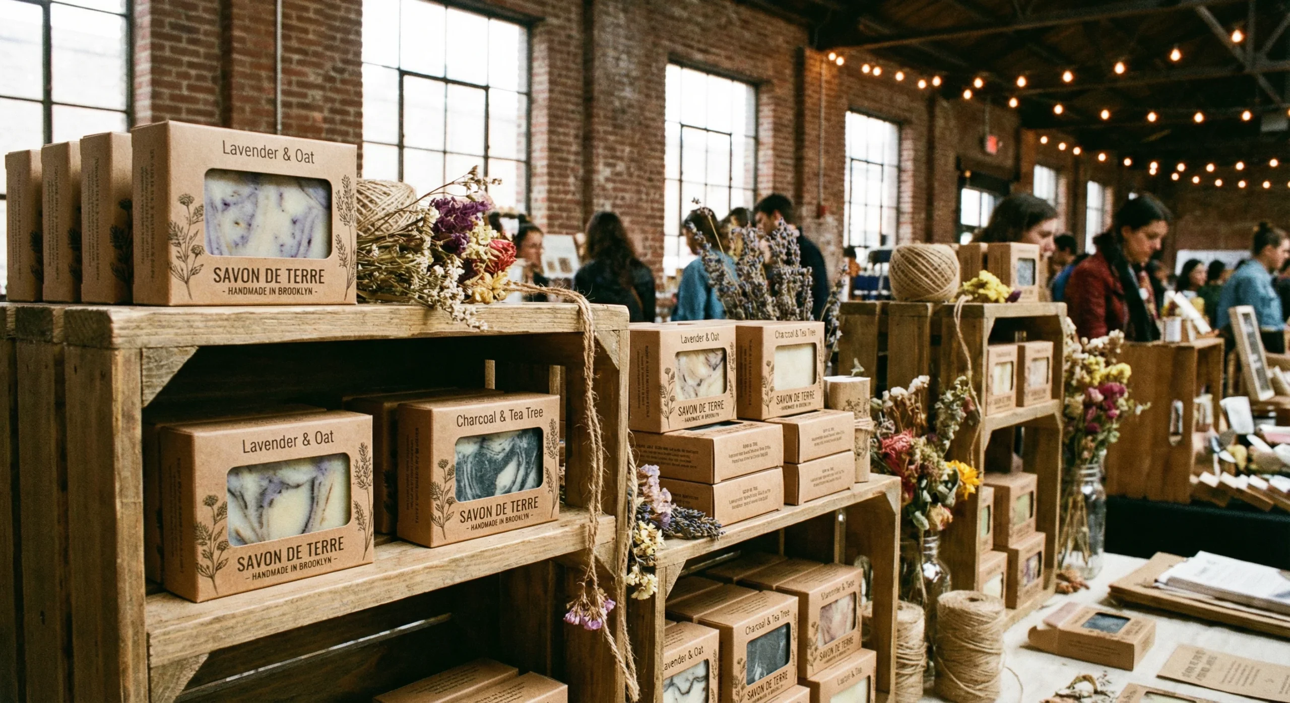 Biodegradable and recyclable sustainable soap boxes Manhattan made from natural materials