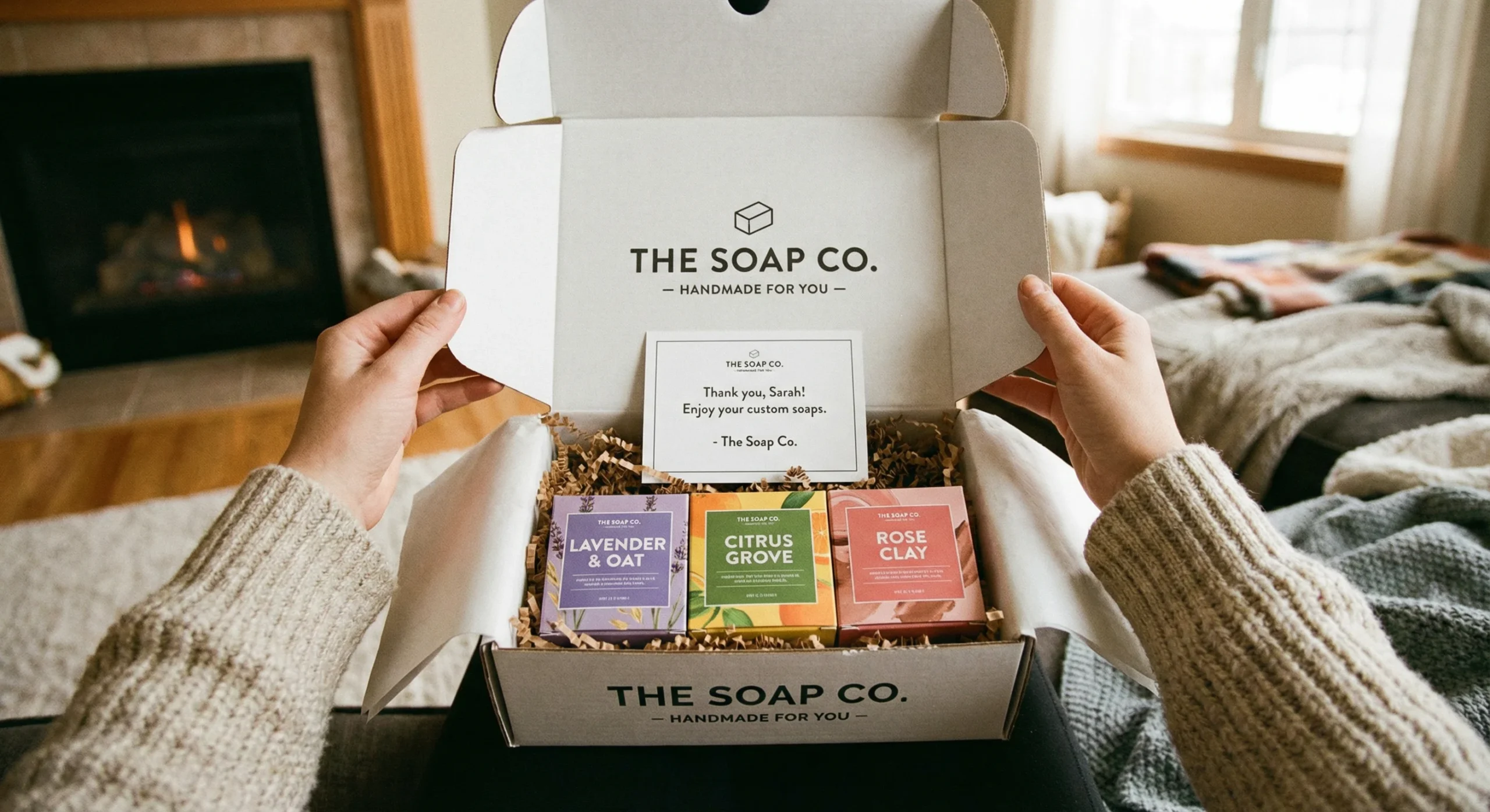 Black and gold luxury sustainable soap boxes Manhattan for premium skincare brands